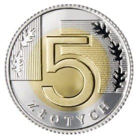 5 zł złotych 2021 mennicza z woreczka