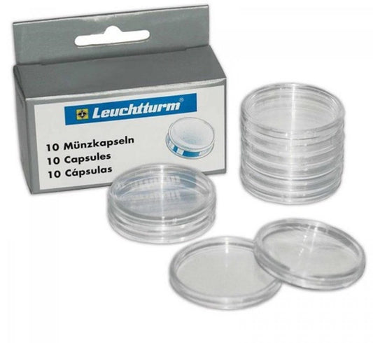 KAPSLE NA MONETY LEUCHTTURM 26 MM 10 SZT